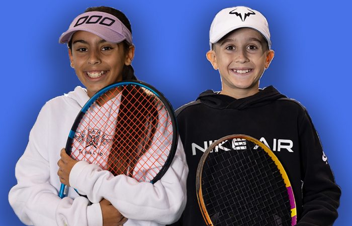 Sarah Good-Giles and Jobe Dikkenberg are two of Australia's most promising players in the 2013 birth year. Pictures: Tennis Australia Sarah Good-Giles and Jobe Dikkenberg are two of Australia's most promising players in the 2013 birth year. Pictures: Tennis Australia