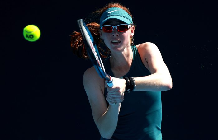 Maya Joint in action during Australian Open 2024 qualifying. Picture: Tennis Australia Maya Joint in action during Australian Open 2024 qualifying. Picture: Tennis Australia