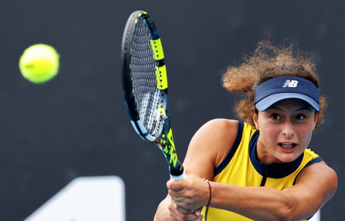 ON COURT 2024 AUSTRALIAN OPEN Tahlia Kokkinis in action at Australian Open 2024. Picture: Tennis Australia