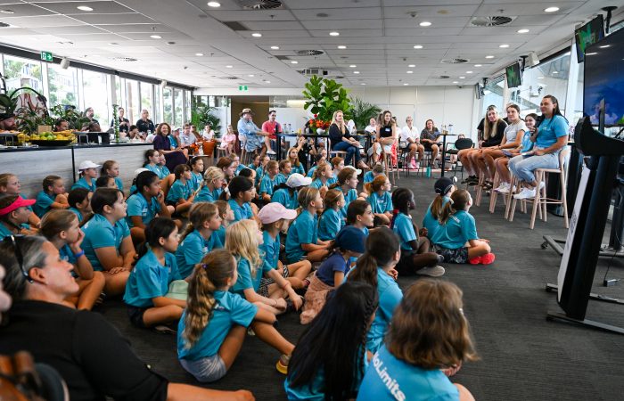 #NoLimitsGirls squad members during a breakfast event at Queensland Tennis Centre. Picture: Tennis Australia #NoLimitsGirls squad members during a breakfast event at Queensland Tennis Centre. Picture: Tennis Australia