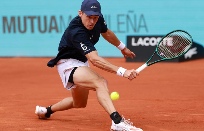 Alex de Minaur powers into the final 16 in Madrid; Getty Images 