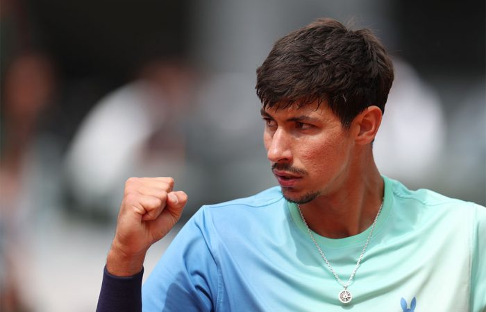 Alexei Popyrin at Roland Garros Alexei Popyrin in action against Alejandro Tabilo of Chile during the second round at Roland Garros. (Adam Pretty/Getty Images)