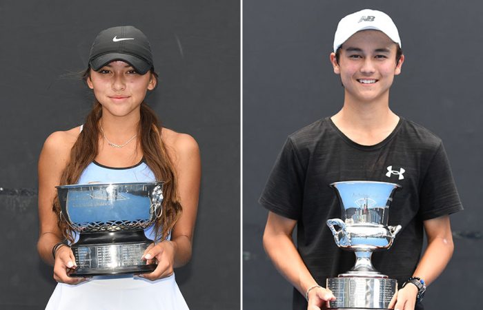 Anastasia Berezov and Tai Sach 16/u champions Anastasia Berezov (L) and Tai Sach were crowned winners of the 16/u Australian Championships (photos: Elizabeth Xue Bai)