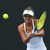 Arina Rodionova in action at the Australian Open-Play-off. (Getty Images)