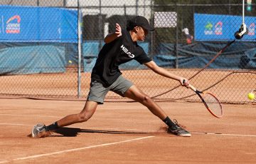 Champion Parth Chitroda (VIC) at the 2025 14/u Australian Claycourt Championships at the Canberra Tennis Centre (TENNIS AUSTRALIA/ ANASTASIA KACHALKOVA)