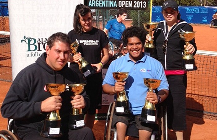 Australian Wheelchair Tennis team Australian Wheelchair Tennis team for Argentina Open 2013 (L-R) Jerry Markoja (NSW), Sarah Calati (Vic), Keegan Oh Chee (NSW) and Luba Josevski (Vic); Tennis Australia