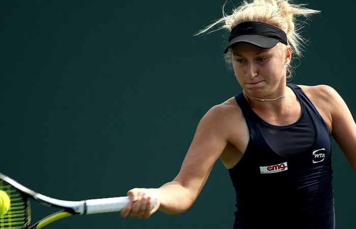 Daria Gavrilova in action at the 2015 Miami Open; Getty Images