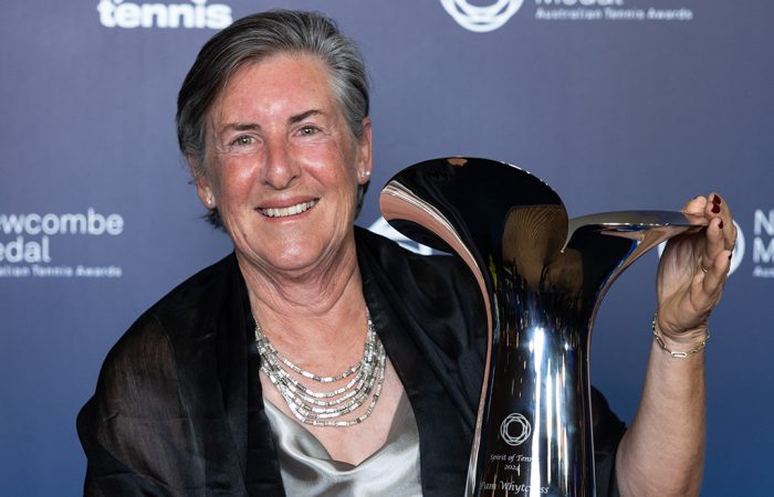 2024 NEWCOMBE MEDAL Spirit of Tennis award winner Pam Whytcross at the 2024 Newcombe Medal, Australian Tennis Awards at Crown Towers on Monday, December 9, 2024. Photo by TENNIS AUSTRALIA/FIONA HAMILTON