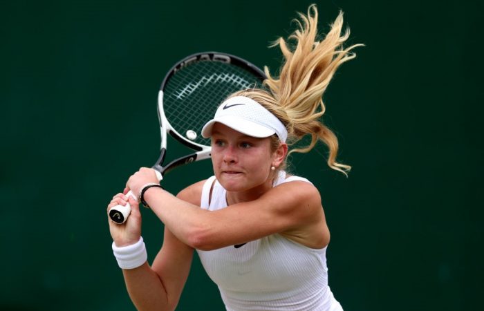 Emerson Jones in action at Wimbledon 2024. Picture: Getty Images Emerson Jones in action at Wimbledon 2024. Picture: Getty Images