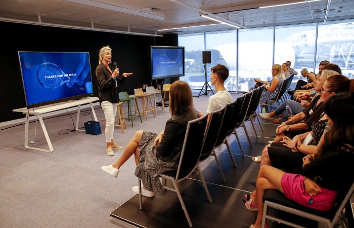 Tennis Australia workshop at Tennis HQ in Melbourne today. Picture by Wayne Taylor 22nd March 2019 MEID 775312746