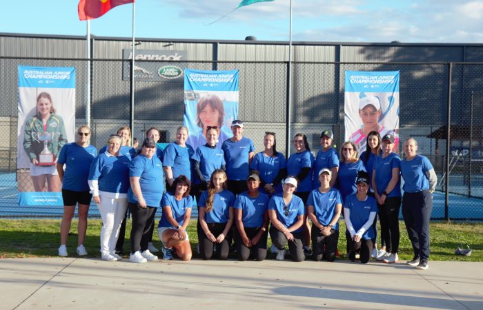 Women in Tennis coaching scholarship recipients in Canberra. Picture: Tennis Australia Coaching scholarship recipients in Canberra. Picture: Tennis Australia