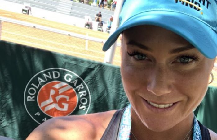 Jaslyn Hewitt-Shehadie during a visit to Roland Garros Jaslyn Hewitt-Shehadie during a visit to Roland Garros