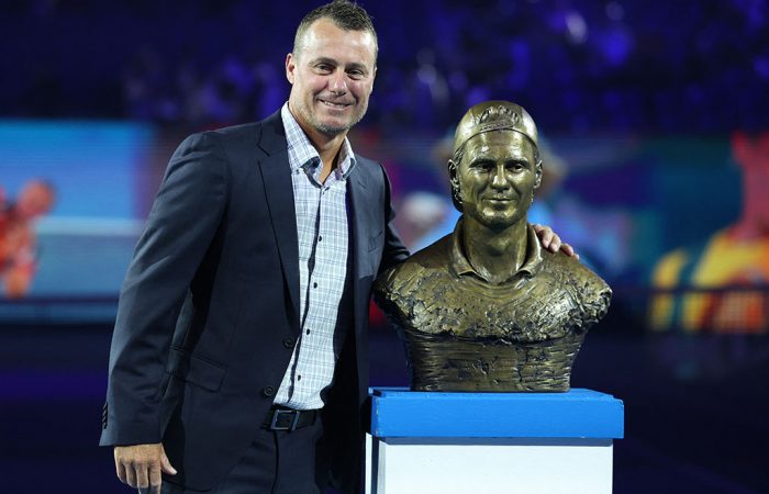 Lleyton Hewitt becomes the 47th member of the Australian Tennis Hall of Fame. 