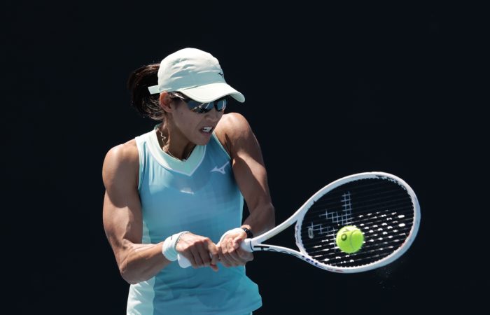 January 7: Astra Sharma (AUS) during 1st Qualifying Round on Court 8 at the Australian Open at Melbourne Park on Tuesday, January 7, 2025. Photo by TENNIS AUSTRALIA/ MARK PETERSON