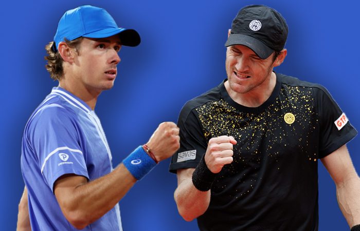 Alex de Minaur and Matt Ebden. Alex de Minaur and Matt Ebden.