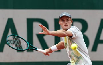 Tristan Schoolkate at Roland Garros; Mark Peterson, Tennis Australia