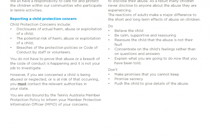 Dealing with child abuse
